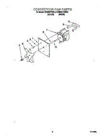 06 - Convection Fan parts for Kitchenaid Oven KEMS377BWH0 from AppliancePartsPros.com