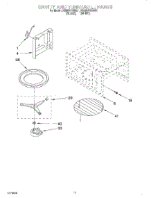 09 - Cavity And Turntable parts for Kitchenaid Oven KEMS377BWH1 from AppliancePartsPros.com
