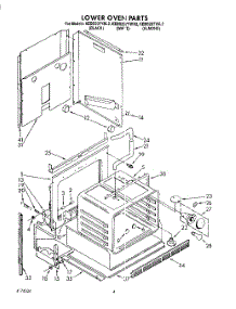 03 - Lower Oven parts for Kitchenaid Oven KEBS207YAL2 from AppliancePartsPros.com