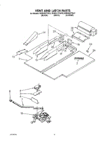05 - Vent And Latch parts for Kitchenaid Oven KEBS207YAL2 from AppliancePartsPros.com