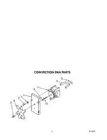 04 - Convection Fan parts for Kitchenaid Oven KEBS207YWH1 from AppliancePartsPros.com