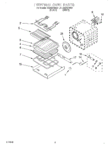 04 - Internal Oven parts for Kitchenaid Oven KEBS278DBL1 from AppliancePartsPros.com