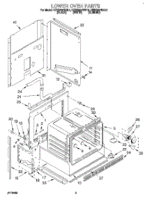 02 - Lower Oven parts for Kitchenaid Oven KEBS207BWH2 from AppliancePartsPros.com