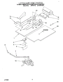 03 - Latch And Vent parts for Kitchenaid Oven KEBS207YWH3 from AppliancePartsPros.com