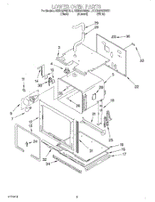 03 - Lower Oven parts for Kitchenaid Oven KEBS278BBL1 from AppliancePartsPros.com