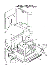 03 - Lower Oven parts for Kitchenaid Oven KEBS207YBL0 from AppliancePartsPros.com