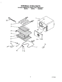 07 - Internal Oven parts for Kitchenaid Oven KEBS207YWH2 from AppliancePartsPros.com