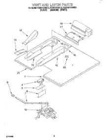 03 - Vent And Latch parts for Kitchenaid Oven KEBS107BAL2 from AppliancePartsPros.com