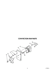 04 - Convection Fan parts for Kitchenaid Oven KEBS207YWH0 from AppliancePartsPros.com