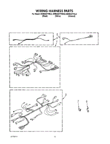08 - Wiring Harness parts for Kitchenaid Oven KEBS207YWH0 from AppliancePartsPros.com