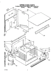 02 - Upper Oven parts for Kitchenaid Oven KEBS207YBL2 from AppliancePartsPros.com