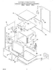 02 - Upper Oven parts for Kitchenaid Oven KEBS278BBL3 from AppliancePartsPros.com