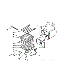 Kitchenaid 30" Electric Convection Oven Internal Oven parts for Kitchenaid Wall Oven KEBS107BBWH3 from AppliancePartsPros.com