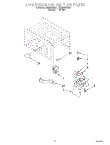 08 - Magnetron And Air Flow parts for Kitchenaid Oven KEMS377BBL1 from AppliancePartsPros.com