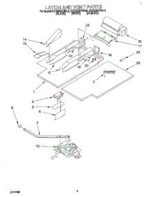 03 - Latch And Vent parts for Kitchenaid Oven KEBS207BBL2 from AppliancePartsPros.com