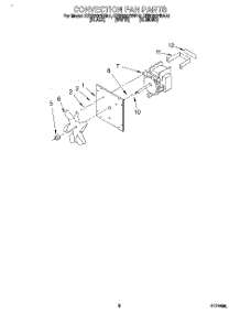 05 - Convection Fan parts for Kitchenaid Oven KEBS207BBL2 from AppliancePartsPros.com
