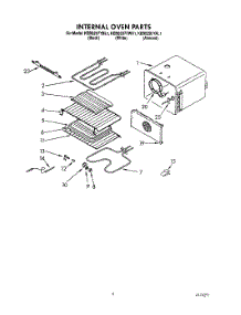 07 - Internal Oven parts for Kitchenaid Oven KEBS207YAL1 from AppliancePartsPros.com