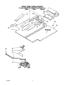 05 - Vent And Latch parts for Kitchenaid Oven KEBS207YAL0 from AppliancePartsPros.com