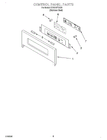 04 - Control Panel parts for Kitchenaid Oven KEBS107DSS8 from AppliancePartsPros.com