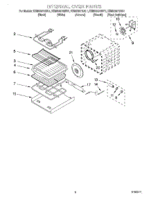 05 - Internal Oven parts for Kitchenaid Oven KEMS307GBS1 from AppliancePartsPros.com
