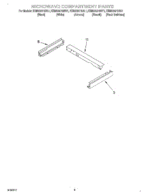 07 - Microwave Compartment parts for Kitchenaid Oven KEMS307GAL1 from AppliancePartsPros.com
