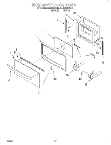 09 - Microwave Door, Optional parts for Kitchenaid Oven KEMS308GBL0 from AppliancePartsPros.com