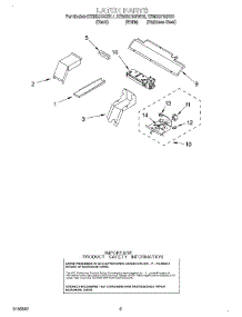 04 - Latch parts for Kitchenaid Oven KEMS378GBL1 from AppliancePartsPros.com