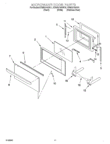 09 - Microwave Door, Optional parts for Kitchenaid Oven KEMS378GBL1 from AppliancePartsPros.com