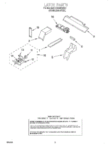 04 - Latch parts for Kitchenaid Oven KEMS308GSS0 from AppliancePartsPros.com