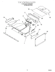 08 - Top Venting parts for Kitchenaid Oven KEMS308GSS0 from AppliancePartsPros.com
