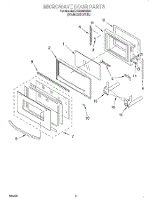 09 - Microwave Door, Optional parts for Kitchenaid Oven KEMS308GSS0 from AppliancePartsPros.com