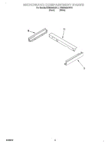 07 - Microwave Compartment parts for Kitchenaid Oven KEMS308GWH1 from AppliancePartsPros.com