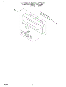 02 - Control Panel, Literature parts for Kitchenaid Oven KEBS147DBL6 from AppliancePartsPros.com