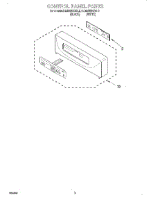 02 - Control Panel parts for Kitchenaid Oven KEMS308GWH0 from AppliancePartsPros.com
