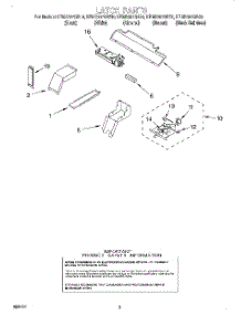 04 - Latch parts for Kitchenaid Oven KEMS307GWH0 from AppliancePartsPros.com