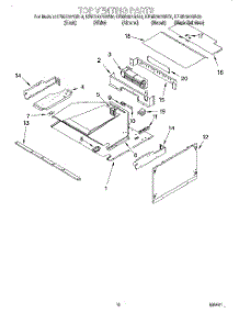 08 - Top Venting parts for Kitchenaid Oven KEMS307GWH0 from AppliancePartsPros.com