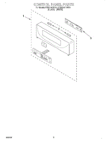 02 - Control Panel, Literature parts for Kitchenaid Oven KEBS147DWH2 from AppliancePartsPros.com