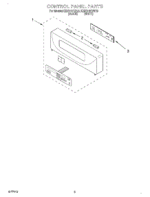 02 - Control Panel, Literature parts for Kitchenaid Oven KEBS147DWH8 from AppliancePartsPros.com
