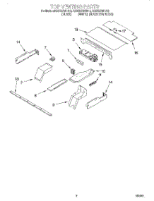 05 - Top Venting parts for Kitchenaid Oven KEBS278DWH6 from AppliancePartsPros.com