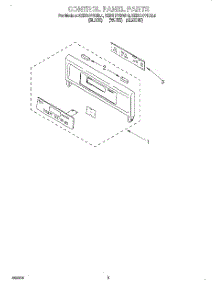 02 - Control Panel, Literature parts for Kitchenaid Oven KEBS177DWH4 from AppliancePartsPros.com