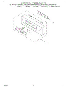 04 - Control Panel, Literature parts for Kitchenaid Oven KEBS107DWH6 from AppliancePartsPros.com