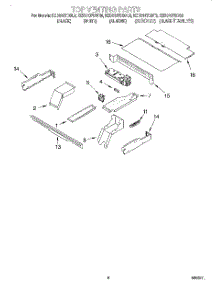 05 - Top Venting, Optional parts for Kitchenaid Oven KEBS107DWH6 from AppliancePartsPros.com