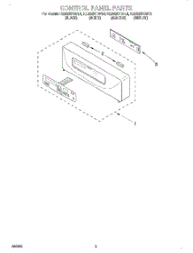 02 - Control Panel, Literature parts for Kitchenaid Oven KEBS207DAL6 from AppliancePartsPros.com
