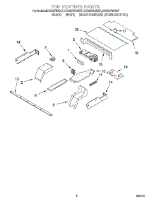 05 - Top Venting parts for Kitchenaid Oven KEBS278DSS7 from AppliancePartsPros.com