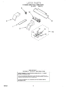 04 - Latch parts for Kitchenaid Oven KEMI371GWH0 from AppliancePartsPros.com