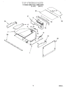08 - Top Venting parts for Kitchenaid Oven KEMI371GWH0 from AppliancePartsPros.com