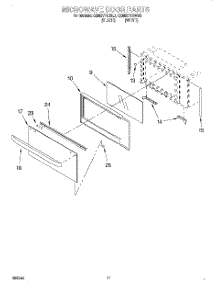 09 - Microwave Door, Optional parts for Kitchenaid Oven KEMI371GWH0 from AppliancePartsPros.com
