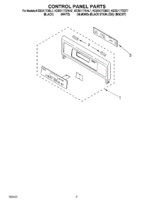 02 - Control Panel Parts parts for Kitchenaid Oven KEBS177DBT7 from AppliancePartsPros.com