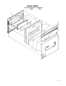 02 - Door parts for Kitchenaid Oven KEBI100YBL3 from AppliancePartsPros.com