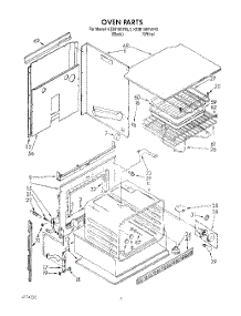 03 - Oven, Literature parts for Kitchenaid Oven KEBI100YBL3 from AppliancePartsPros.com